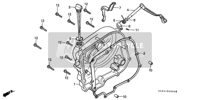 Right Crankcase Cover (E/ED/F/G/SD/SW)